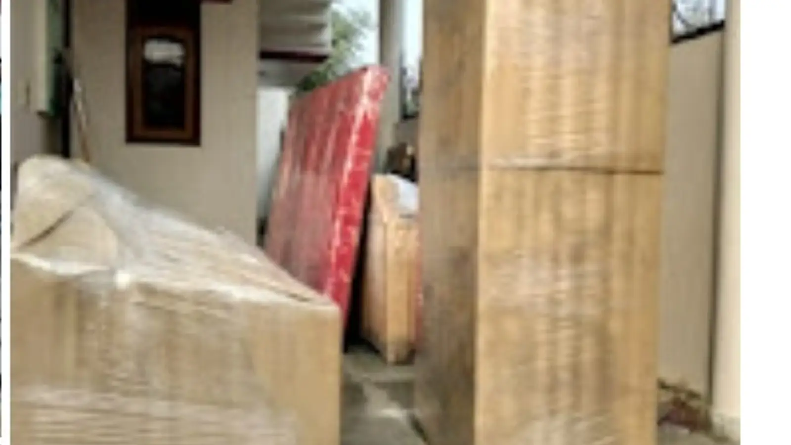 Living room goods packed by the Dev International crew